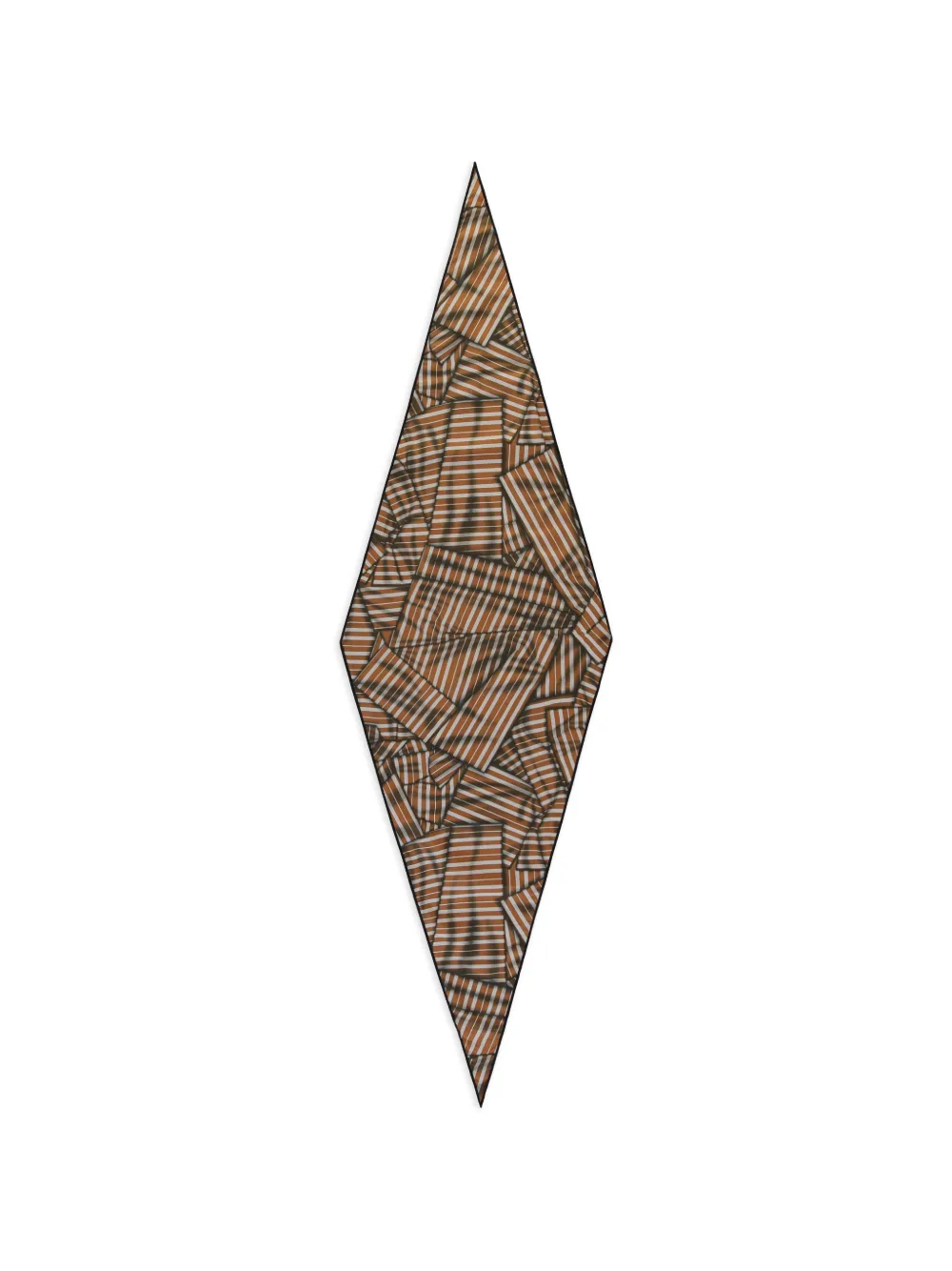 Zegna diamond-shaped scarf - Braun
