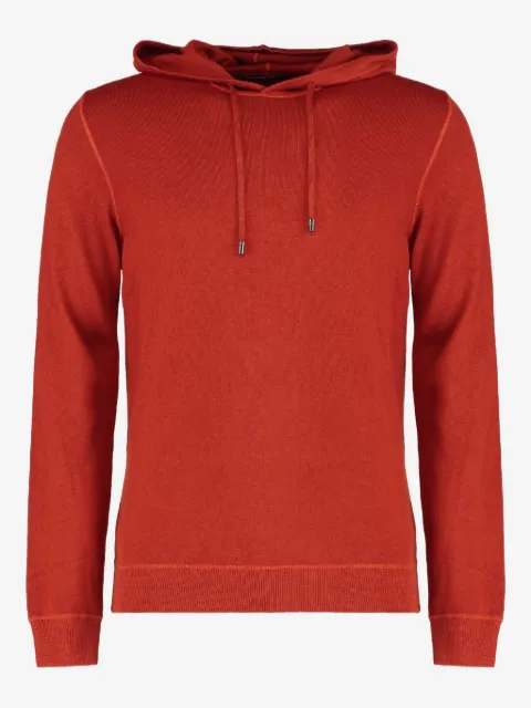 Moorer ribbed hooded sweater