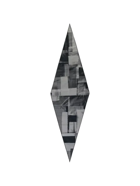 Zegna abstract-print diamond-shaped scarf