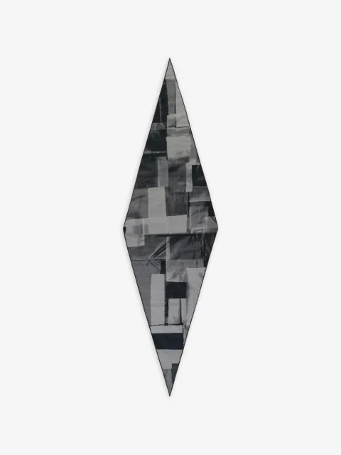 Zegna abstract-print diamond-shaped scarf