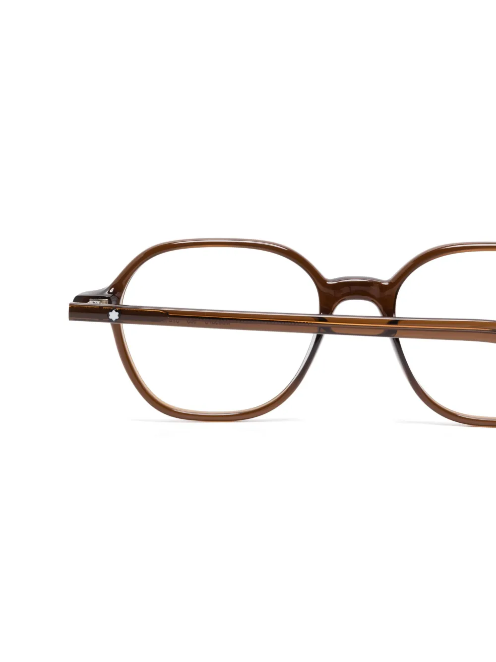 Montblanc Bril met vierkant montuur Bruin