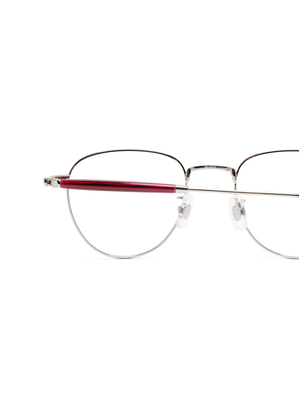 Montblanc Bril met rond montuur Zilver