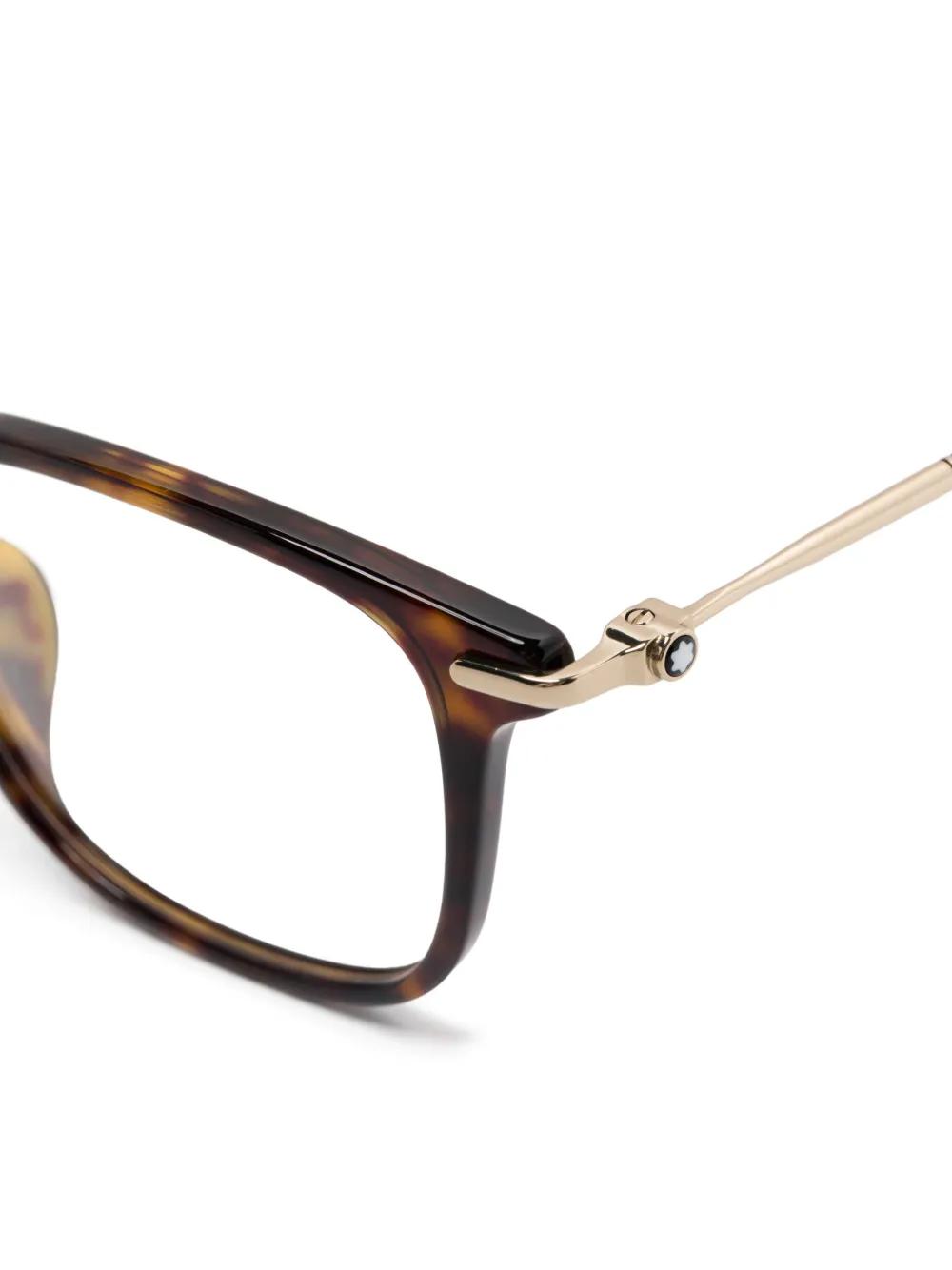 Montblanc Bril met schildpadschild-effect Bruin