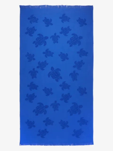Vilebrequin toalla de playa Turtles con motivo en jacquard