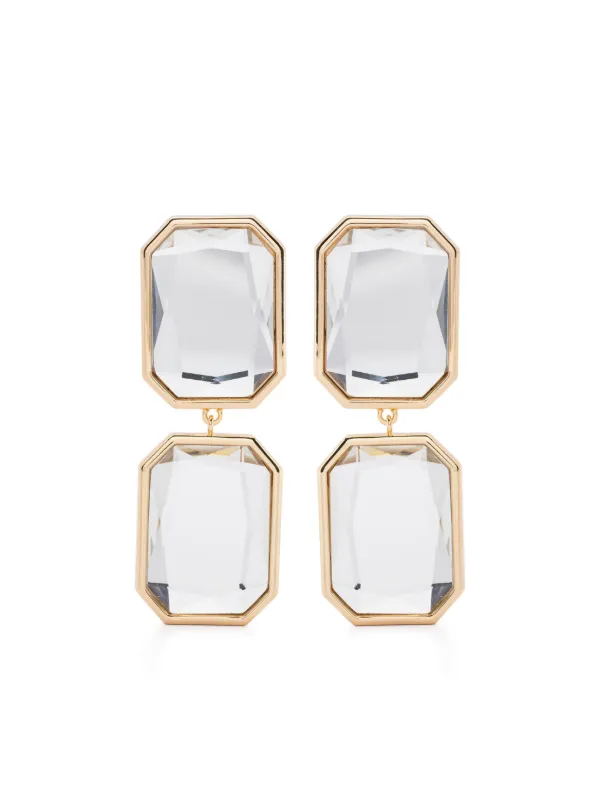 イヤリング SELF PORTRAIT SS25.603EGD Earrings SELF-PORTRAIT Gold Sculpted Hoop Earrings – self-portrait