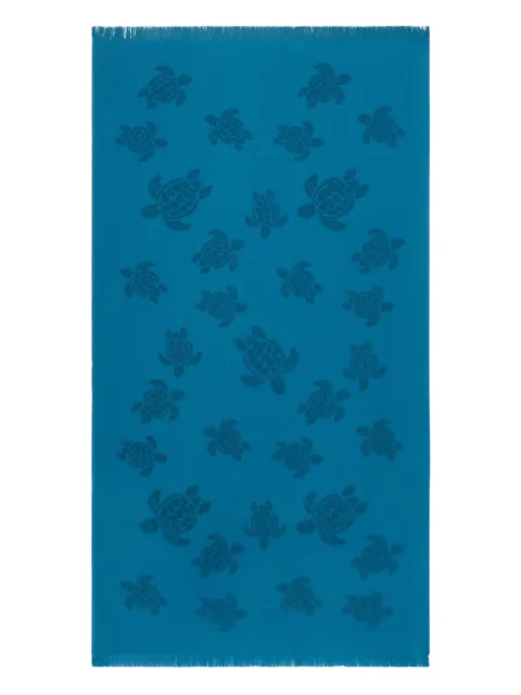 Vilebrequin toalla de playa Turtles con motivo en jacquard