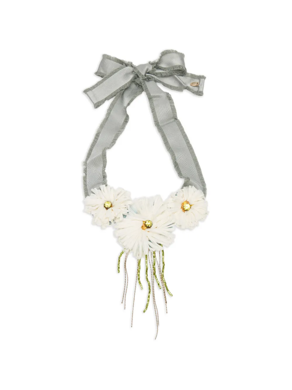 Valentino Garavani flower-motif necklace - Grigio