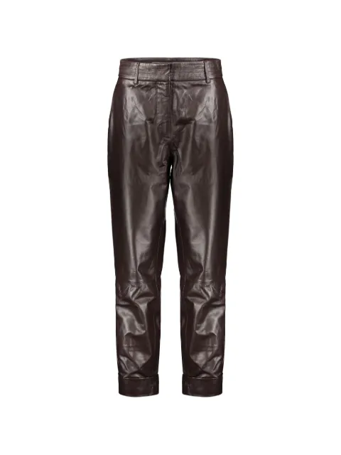 Moorer Sabrina leather trousers