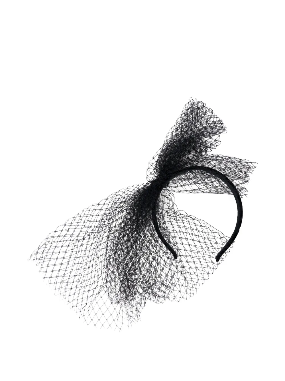 RED(V) netted headband - Nero