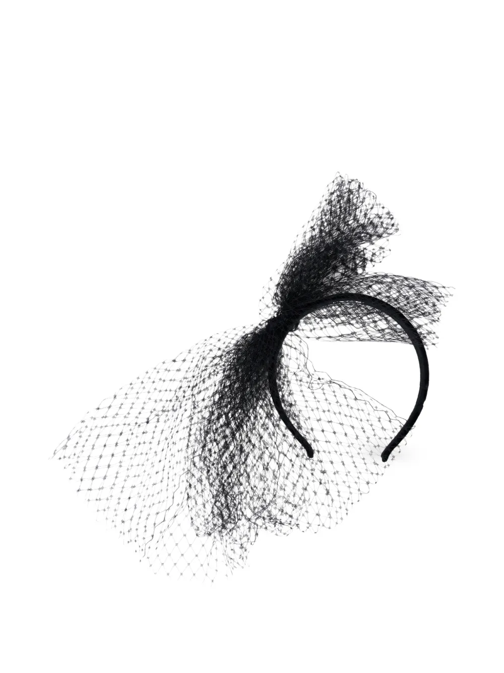 RED(V) netted headband - Nero