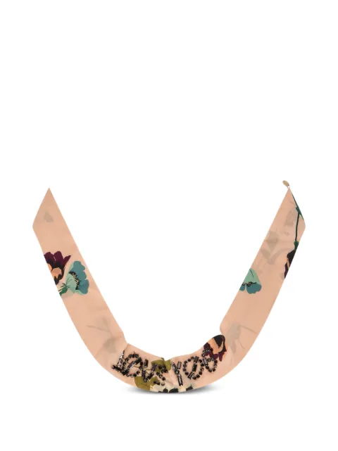 RED(V) floral beaded necklace