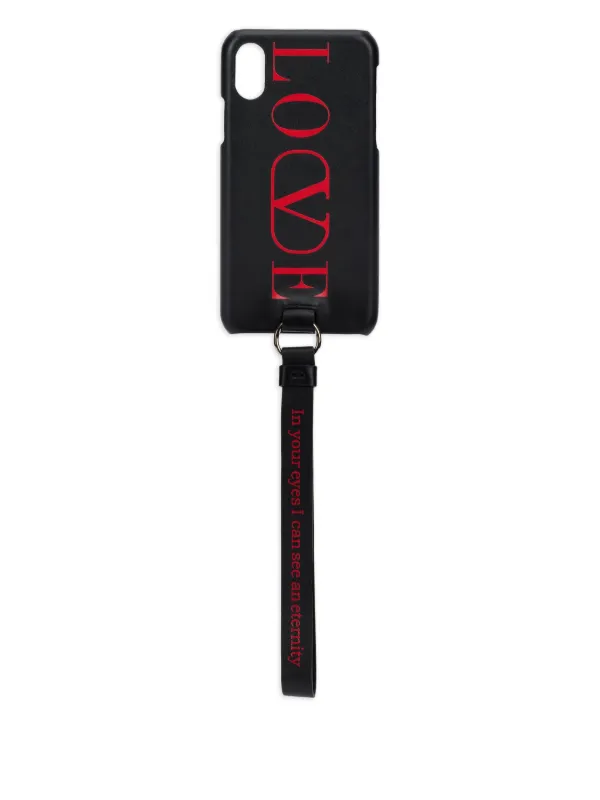Valentino Garavani Love スマホケース | ブラック | FARFETCH JP