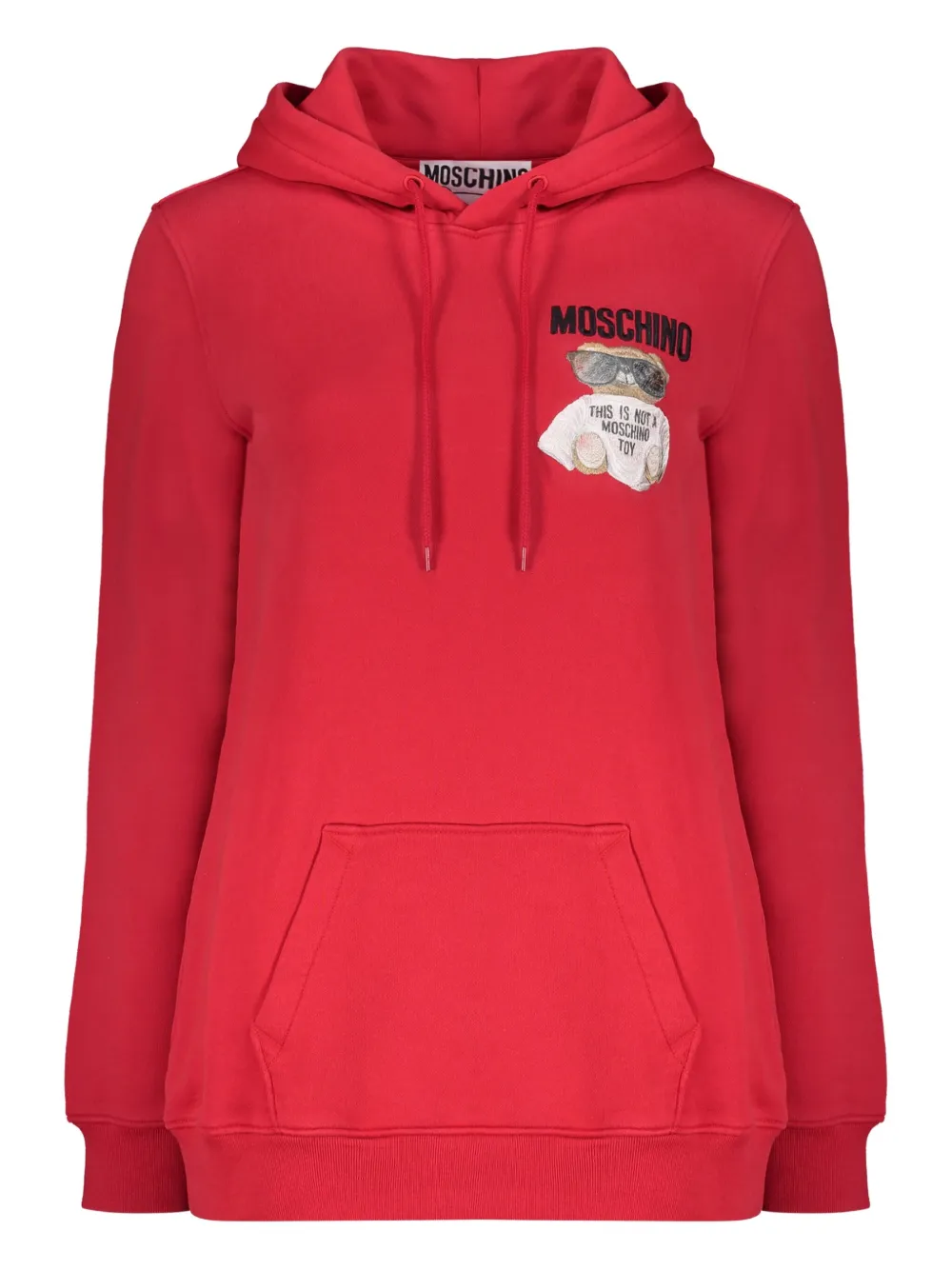 Moschino Katoenen hoodie Rood