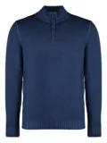 Moorer half-zip sweater - Blue