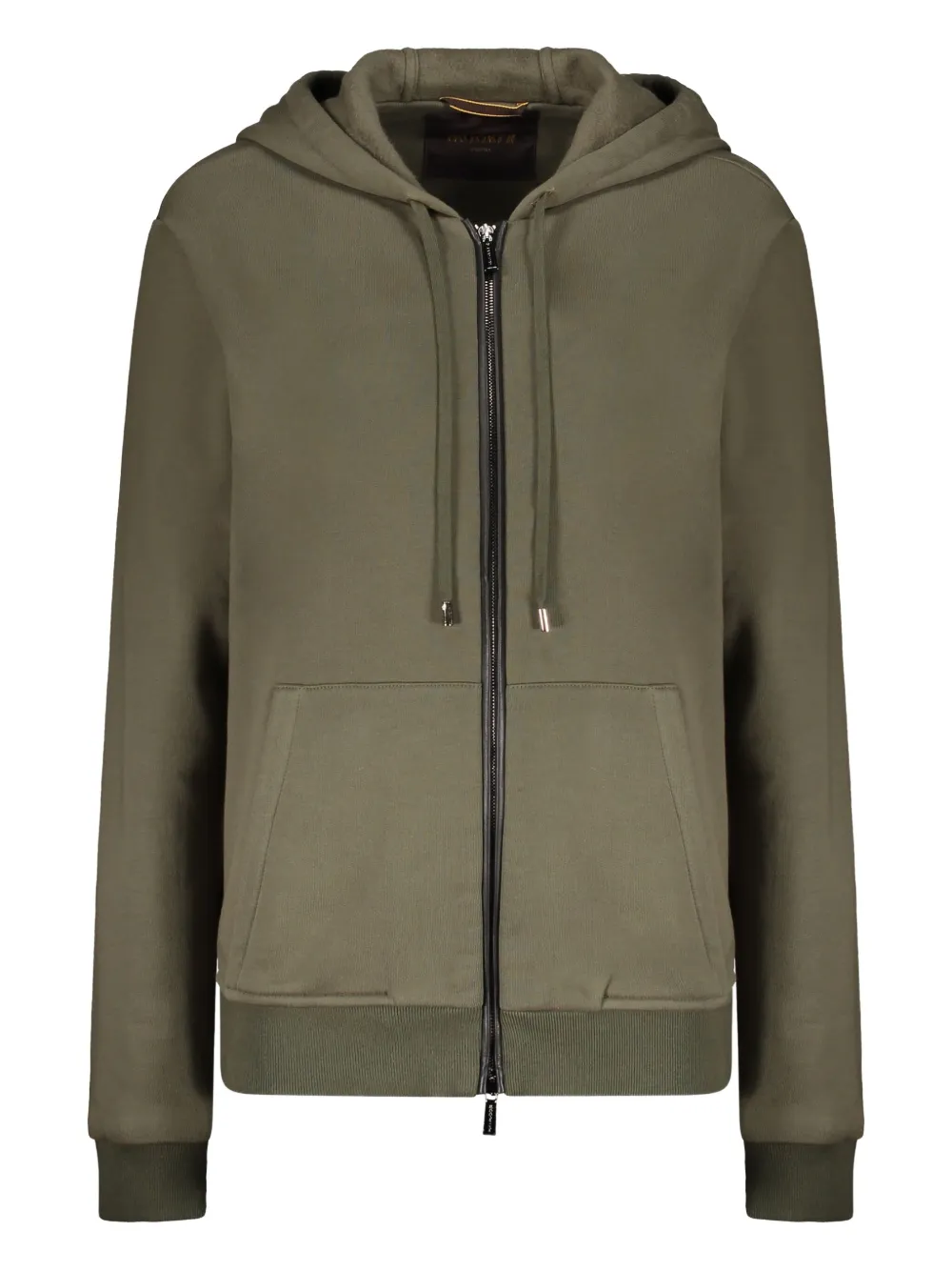 Moorer Hooded Zip-up Hoodie In Green