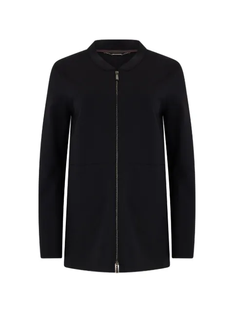 Moorer Tortoise-Jsc zip-up coat