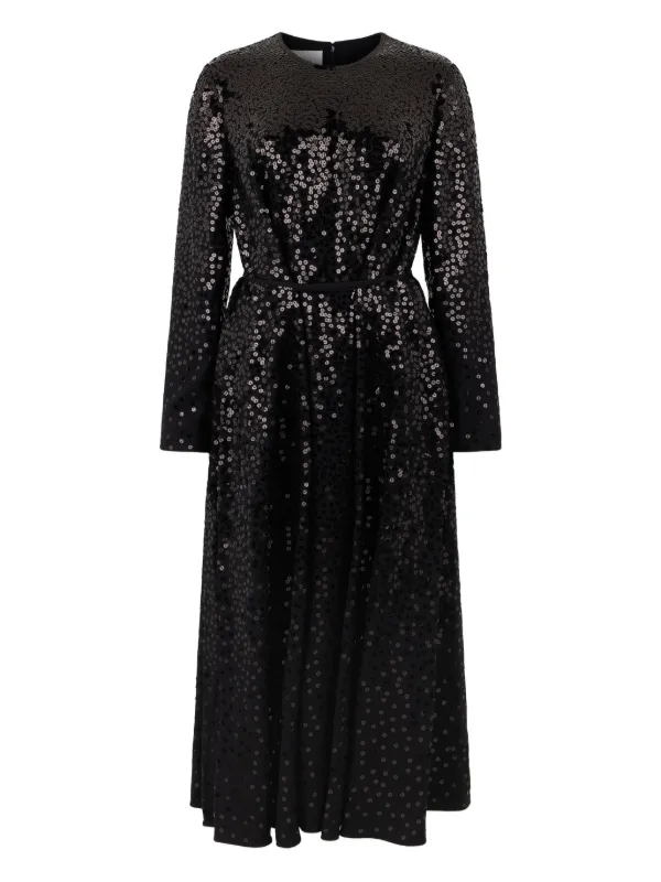 Valentino Garavani Sequin-embellished Dress - Black