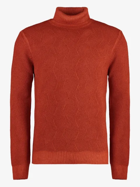 Moorer ribbed turtleneck sweater