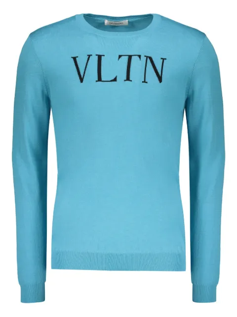 Valentino Garavani suéter con logo en intarsia