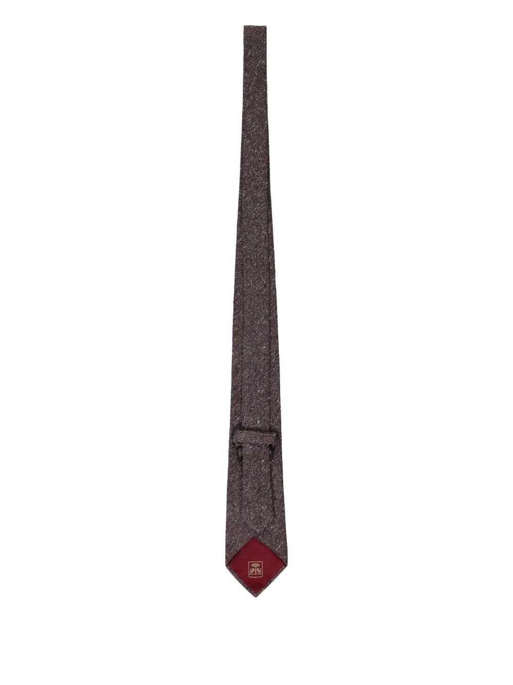 Corneliani Knitted Silk Tie In 褐色