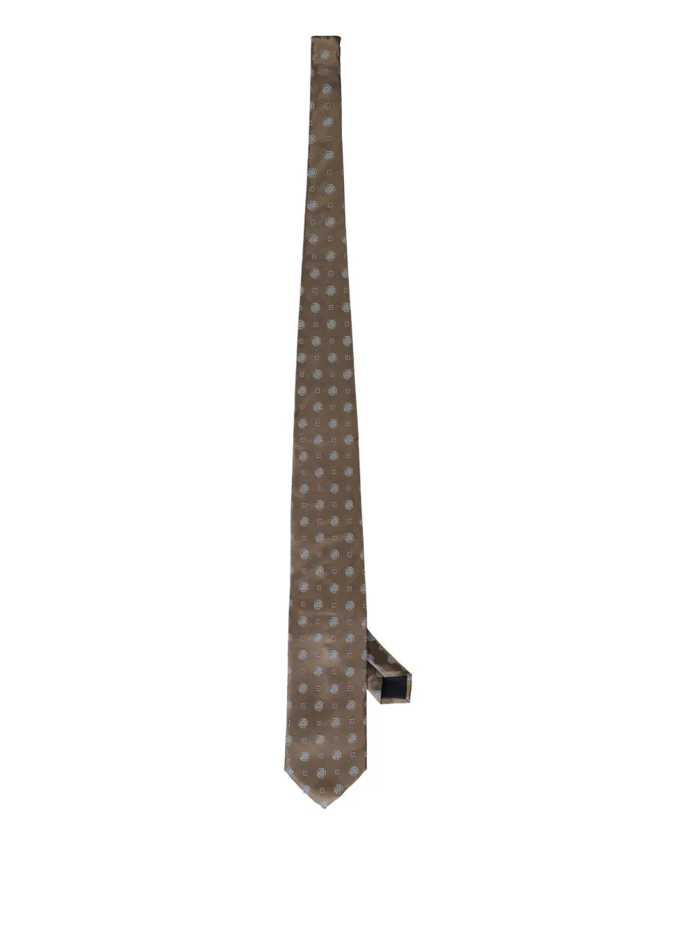 Corneliani jacquard silk tie Bruin