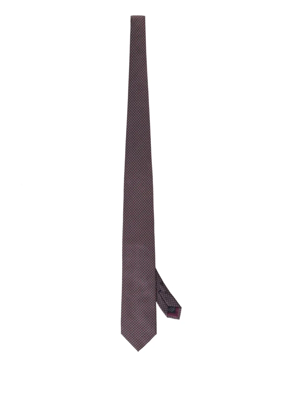 Corneliani jacquard silk tie Rood