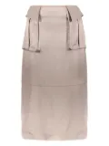 Lorena Antoniazzi satin skirt - Neutrals