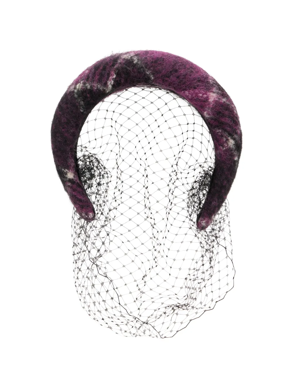 RED(V) mottled veil headband - Viola