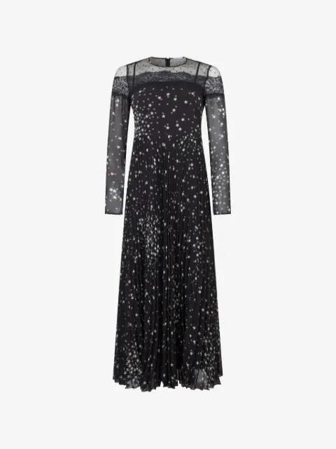 RED Valentino star lace maxi dress