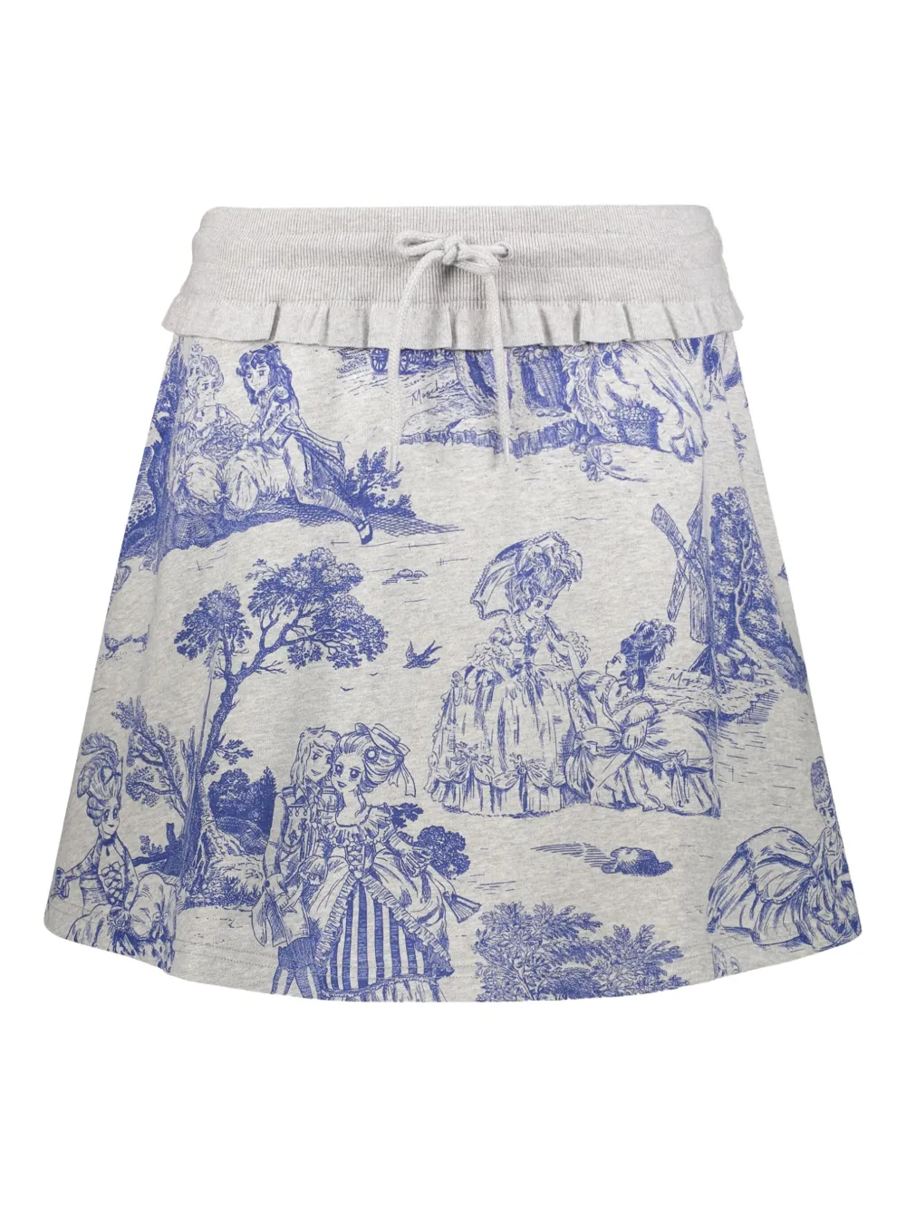 Moschino Mini-rok met print Grijs