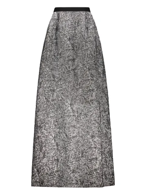 Alberta Ferretti embroidered long skirt