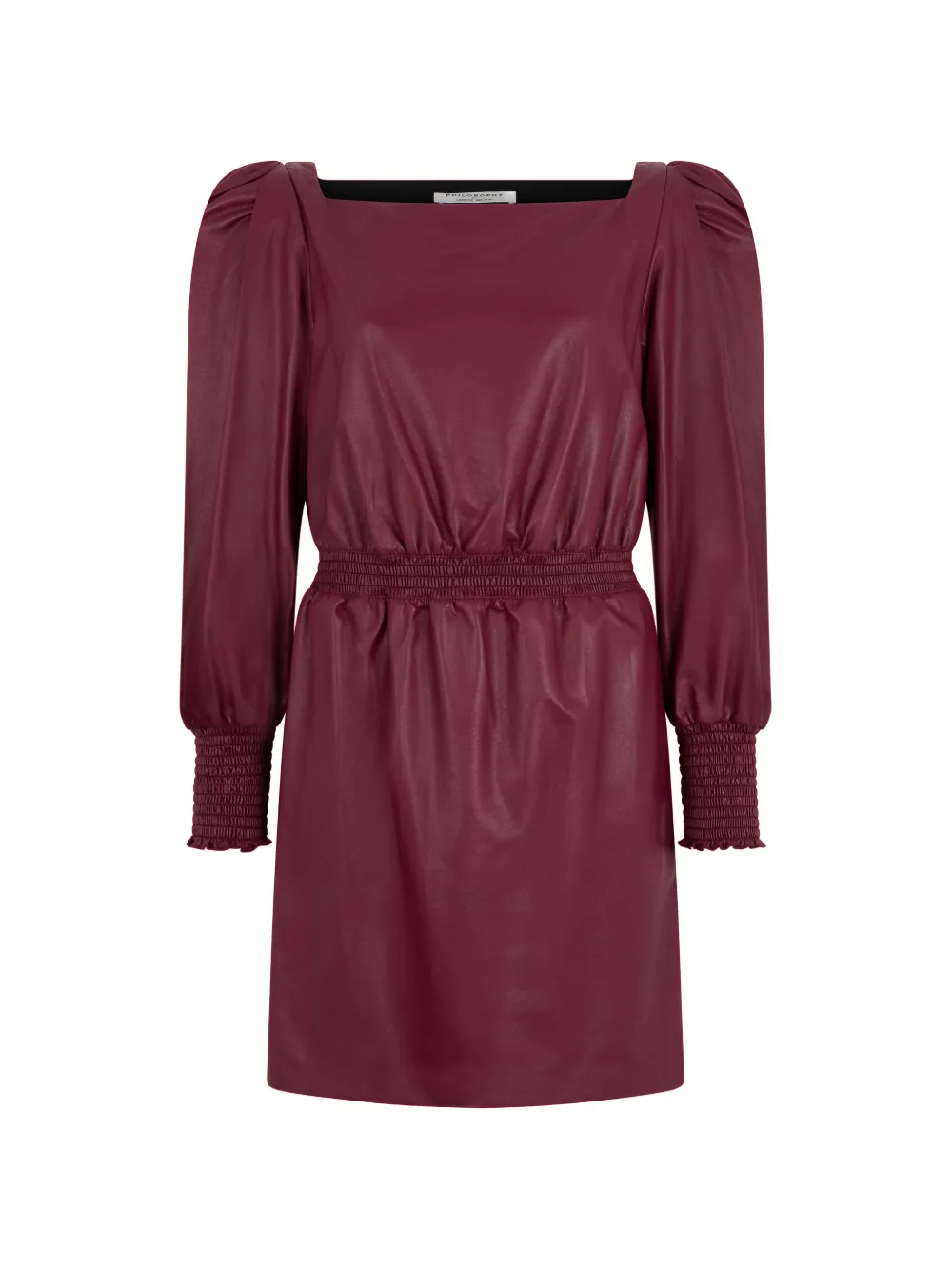 Philosophy Di Lorenzo Serafini puffed-sleeve midi dress - Rosso