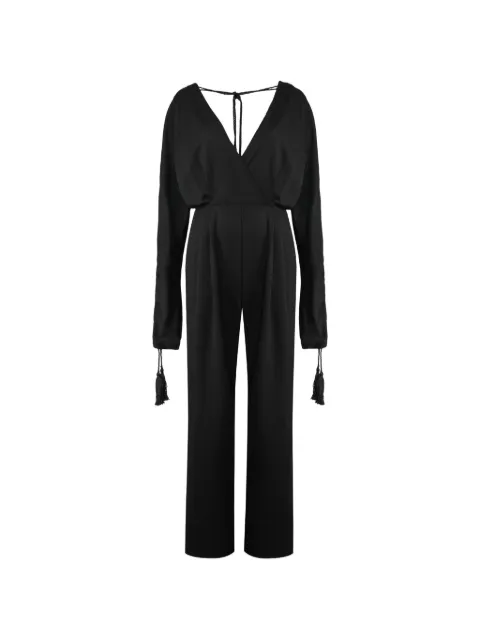 Alberta Ferretti tassel-detail v-neck jumpsuit