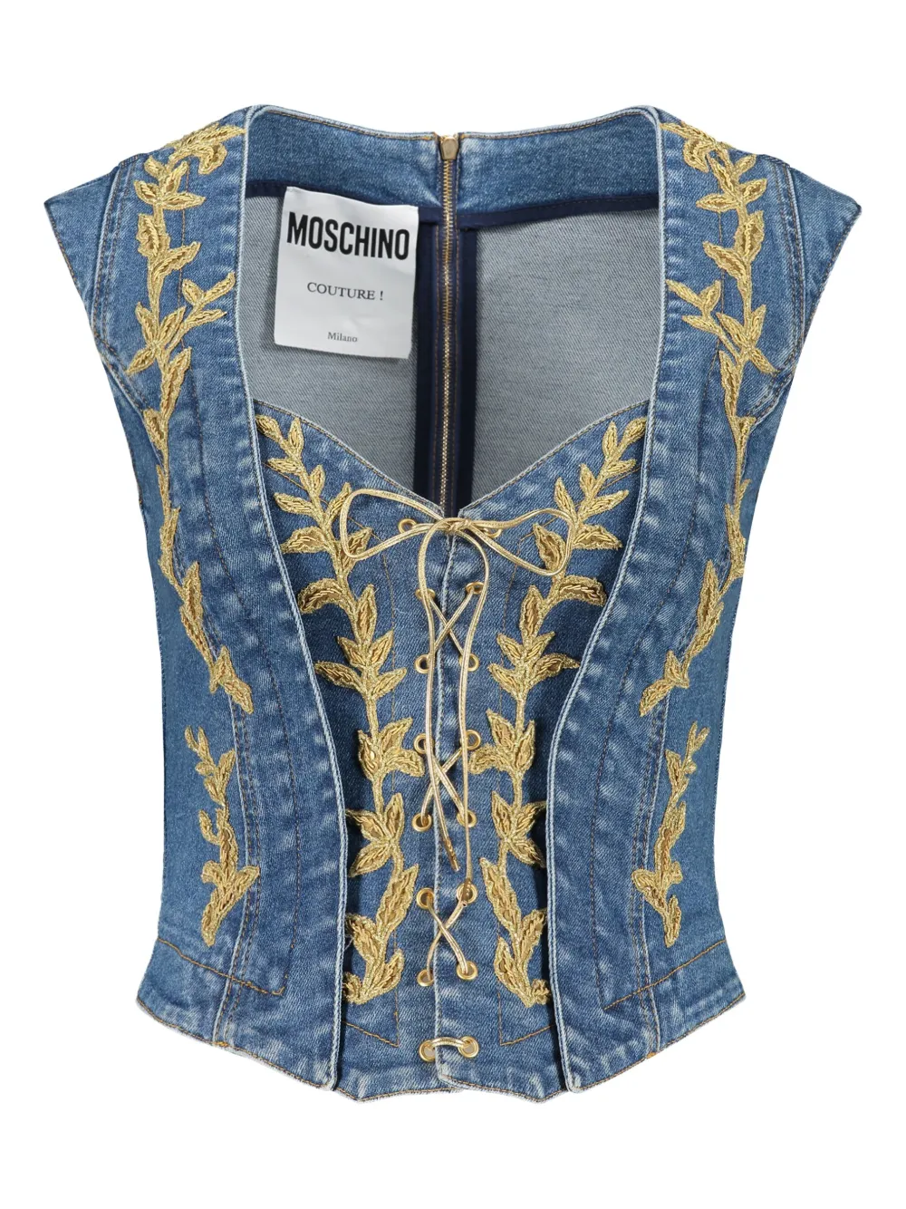 MOSCHINO DENIM TANK TOP