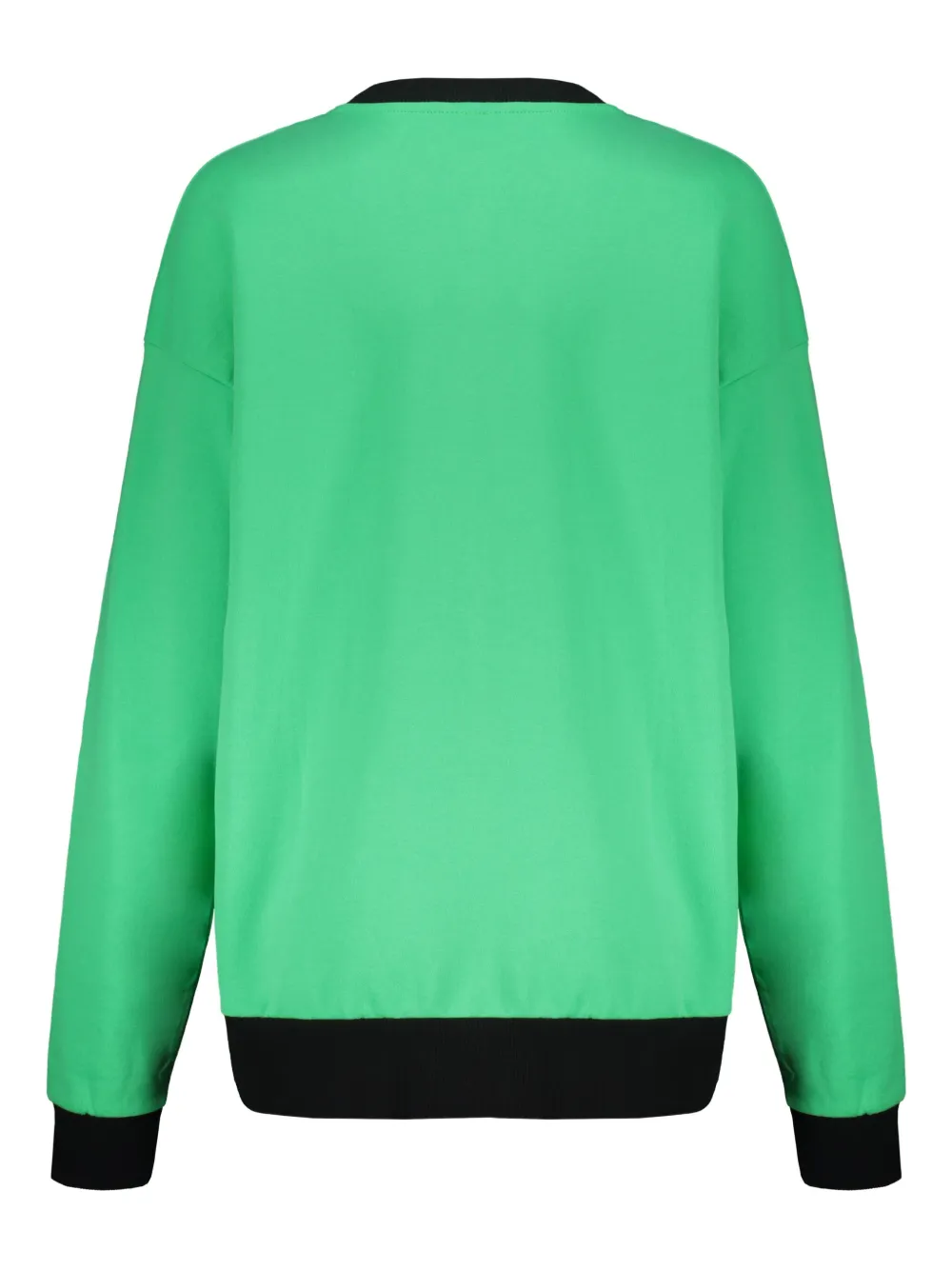 Moschino Katoenen sweater met rits Groen