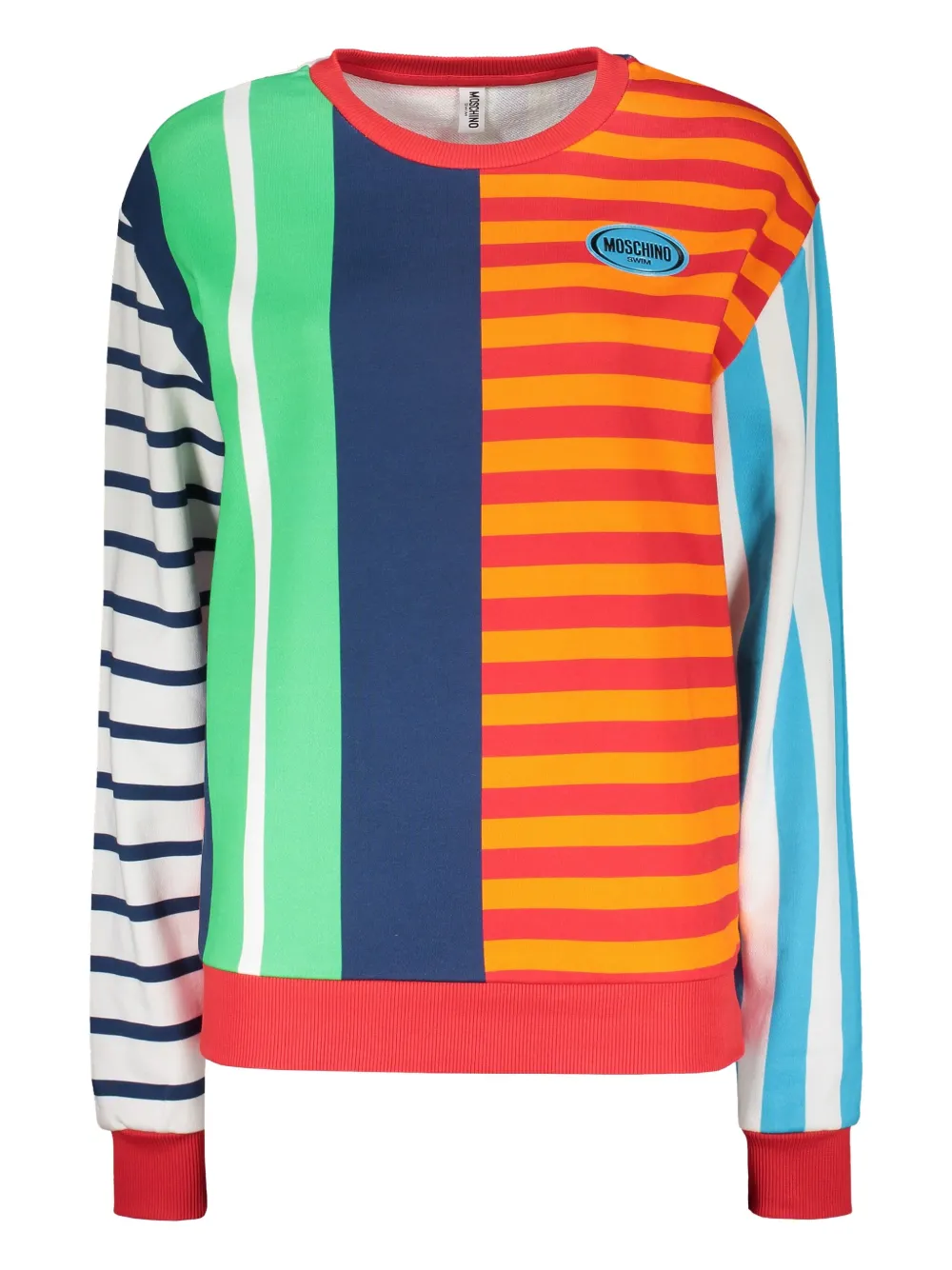 Moschino Gestreepte sweater Oranje