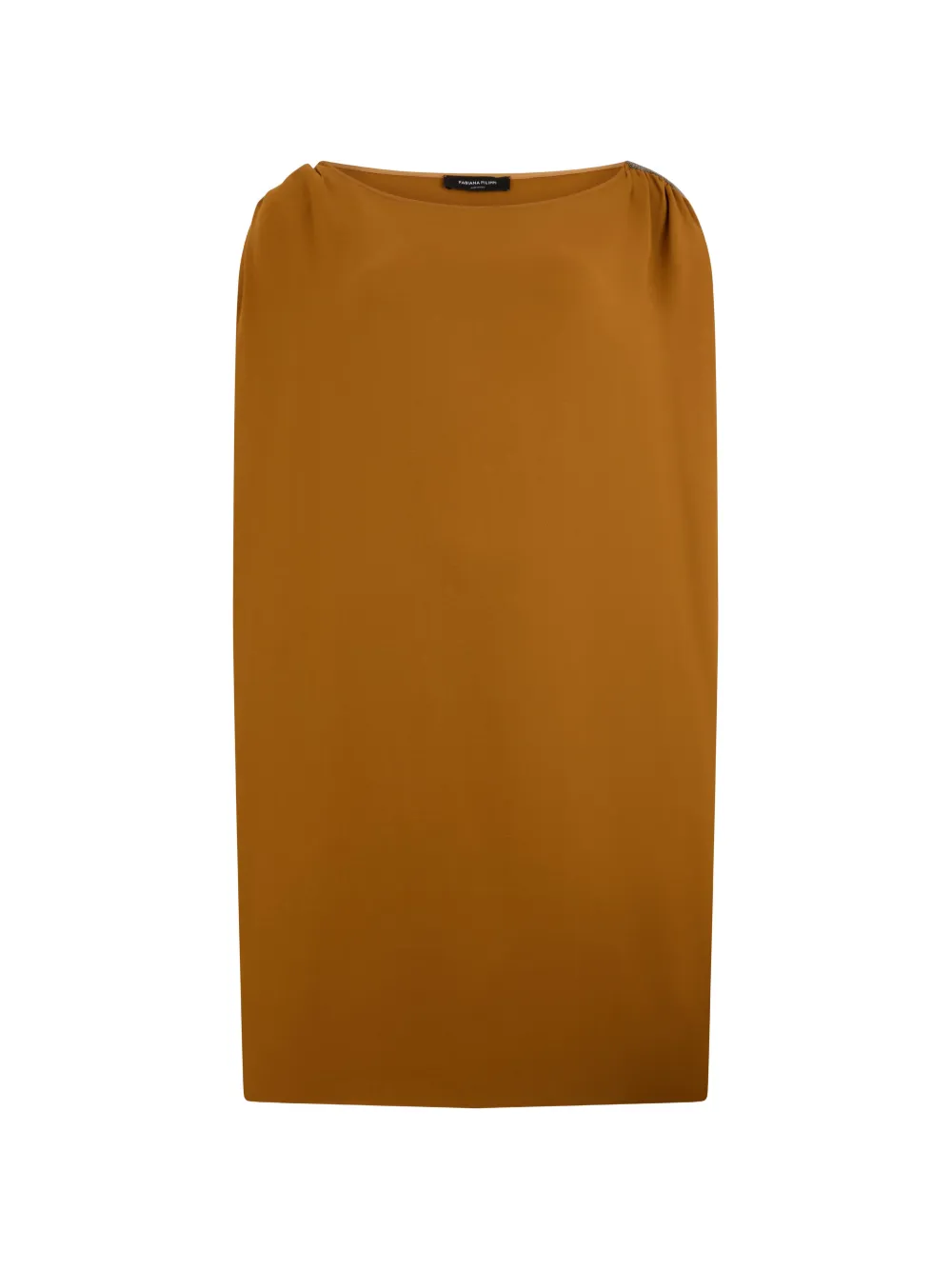 Fabiana Filippi gathered dress - Braun