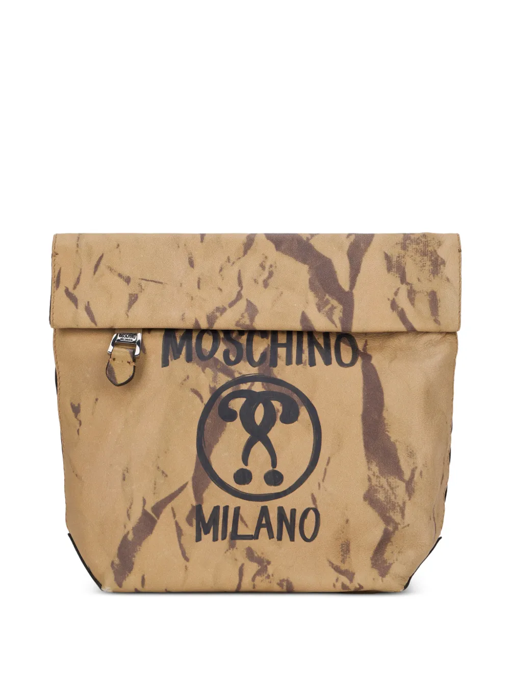Moschino logo-print shoulder bag - Toni neutri