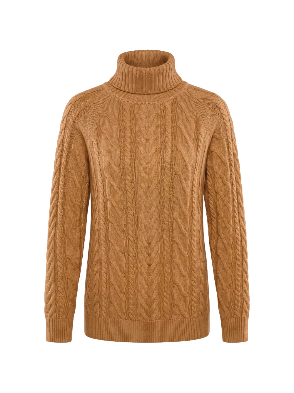 Moorer cable-knit roll-neck sweater - Nude