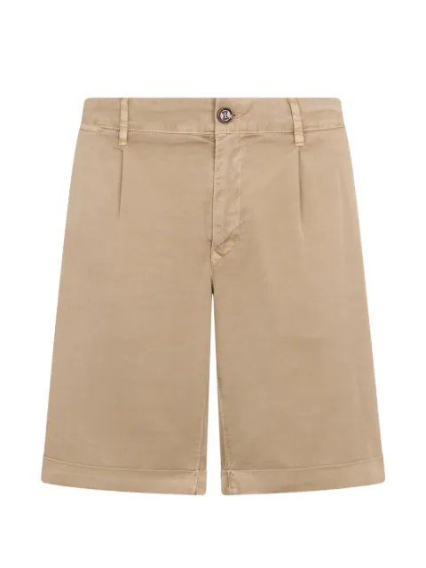 Moorer pleat turn-up shorts