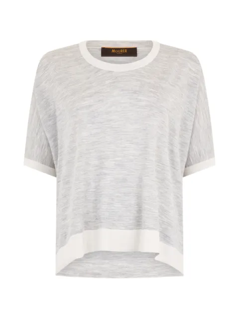 Moorer panelled sweater