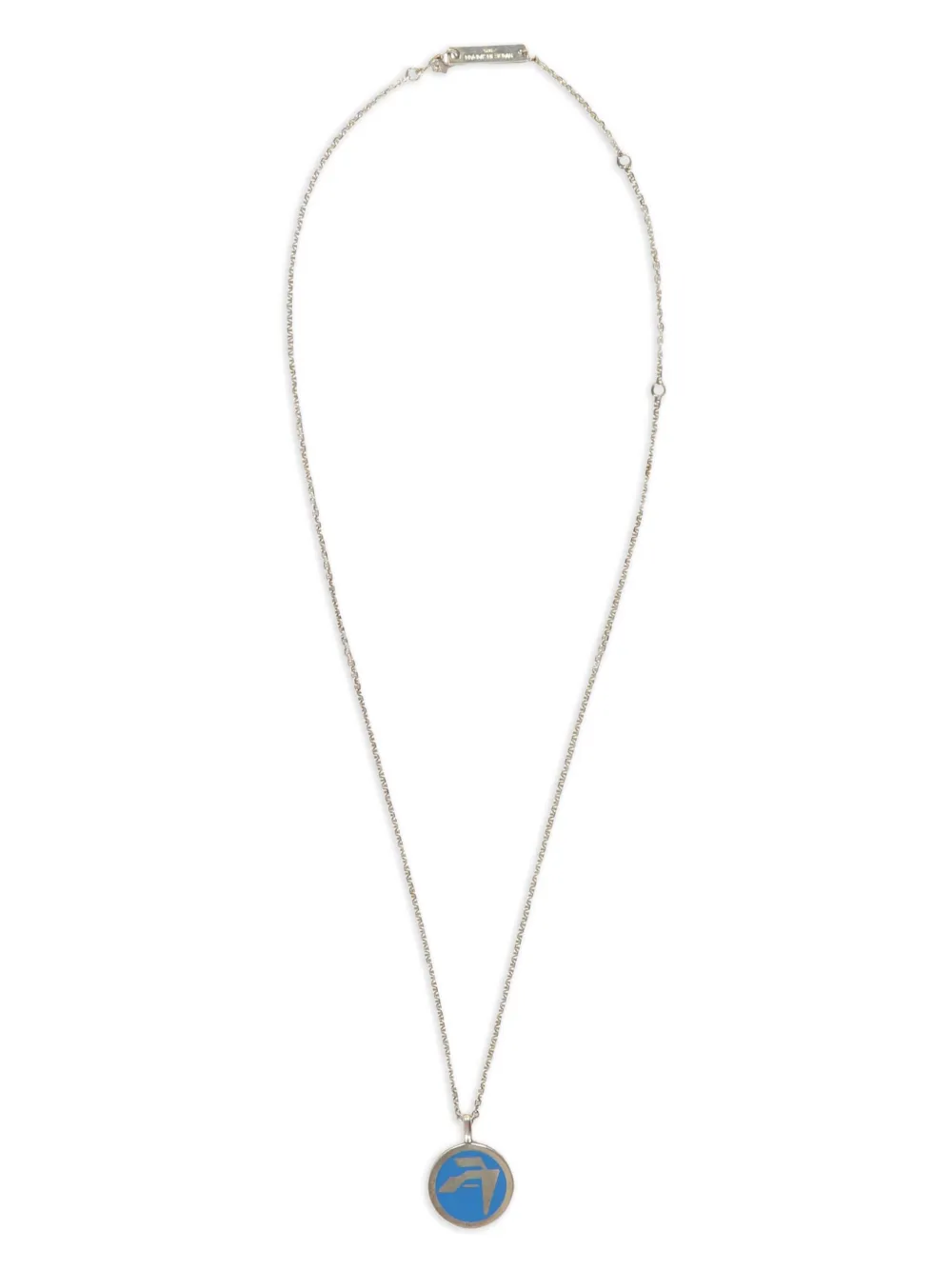 AMBUSH collier à pendentif à logo embossé | argent | Image 1