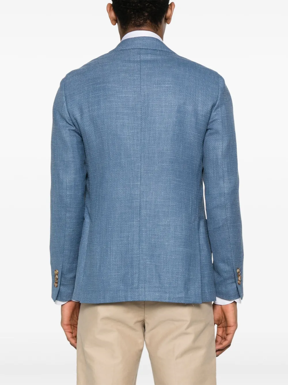 Lardini Blazer met textuur Blauw