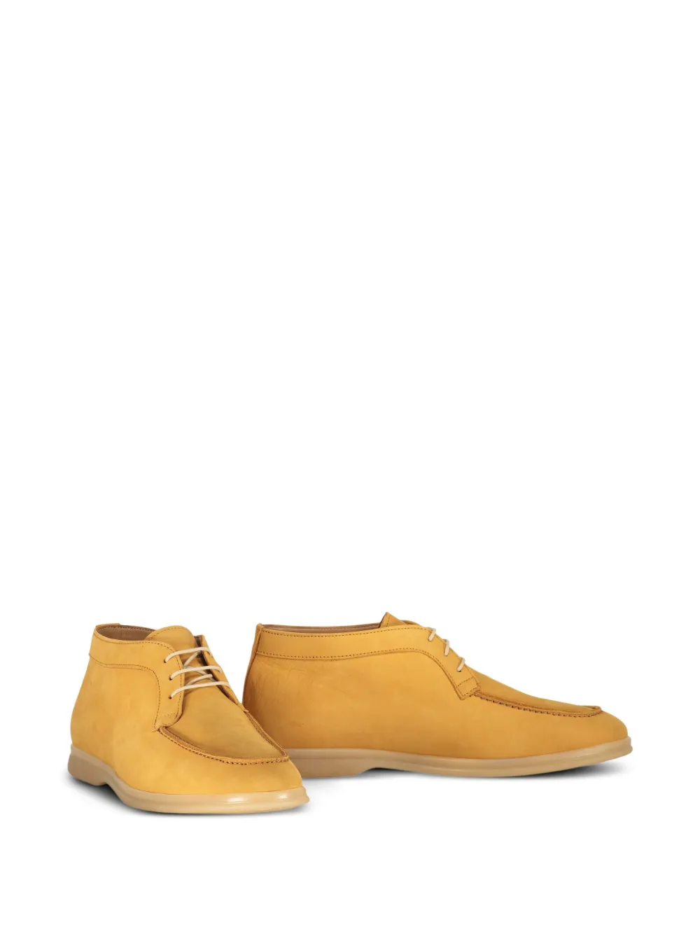 Bruno Magli leather lace-up derby shoes Yellow