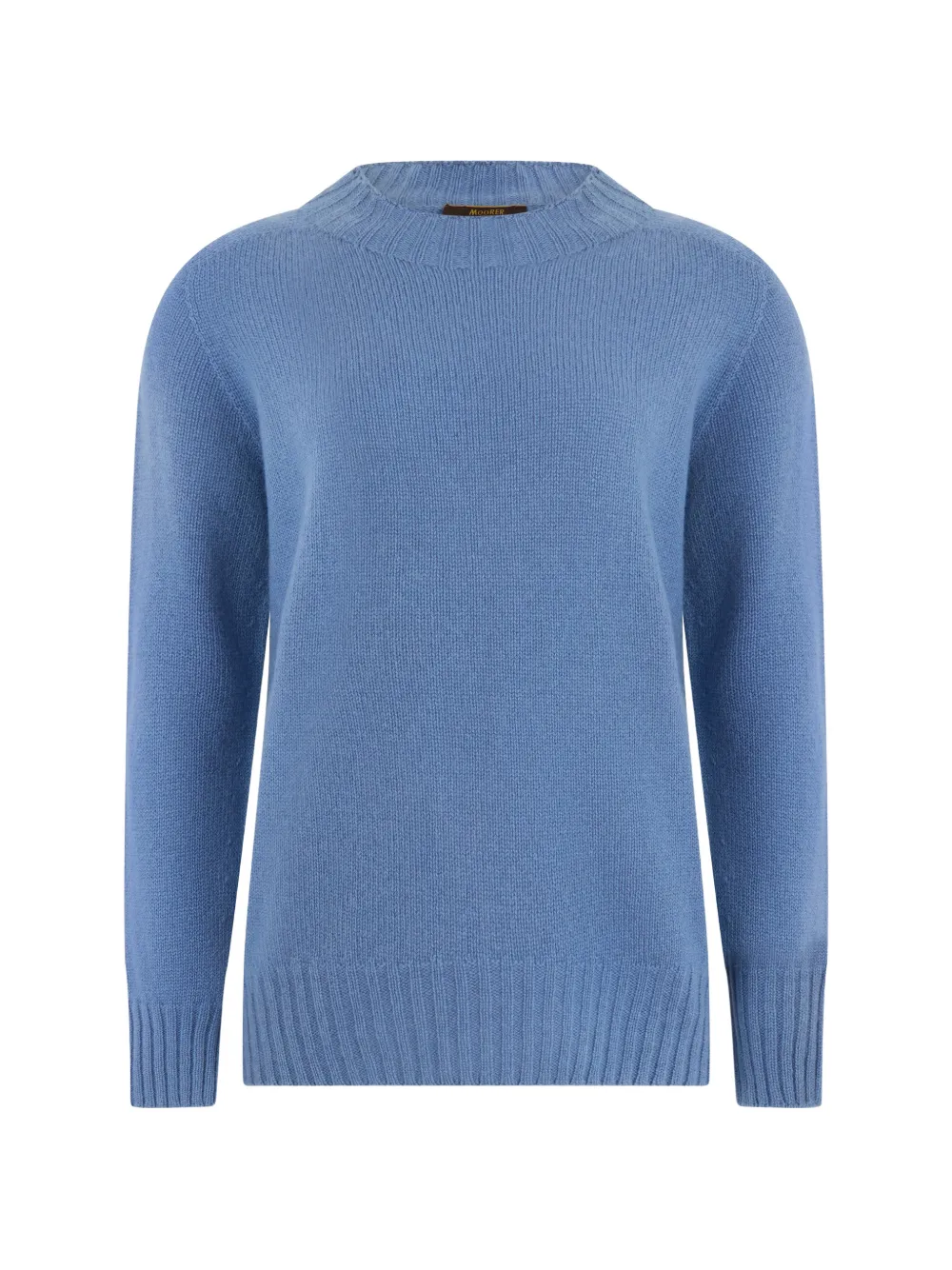 Moorer Cembra-Cws ribbed-knit crew-neck sweater - Blue