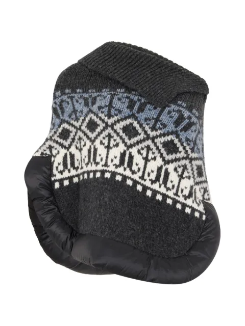 Moorer Capuaalw knit padded-trim sweater