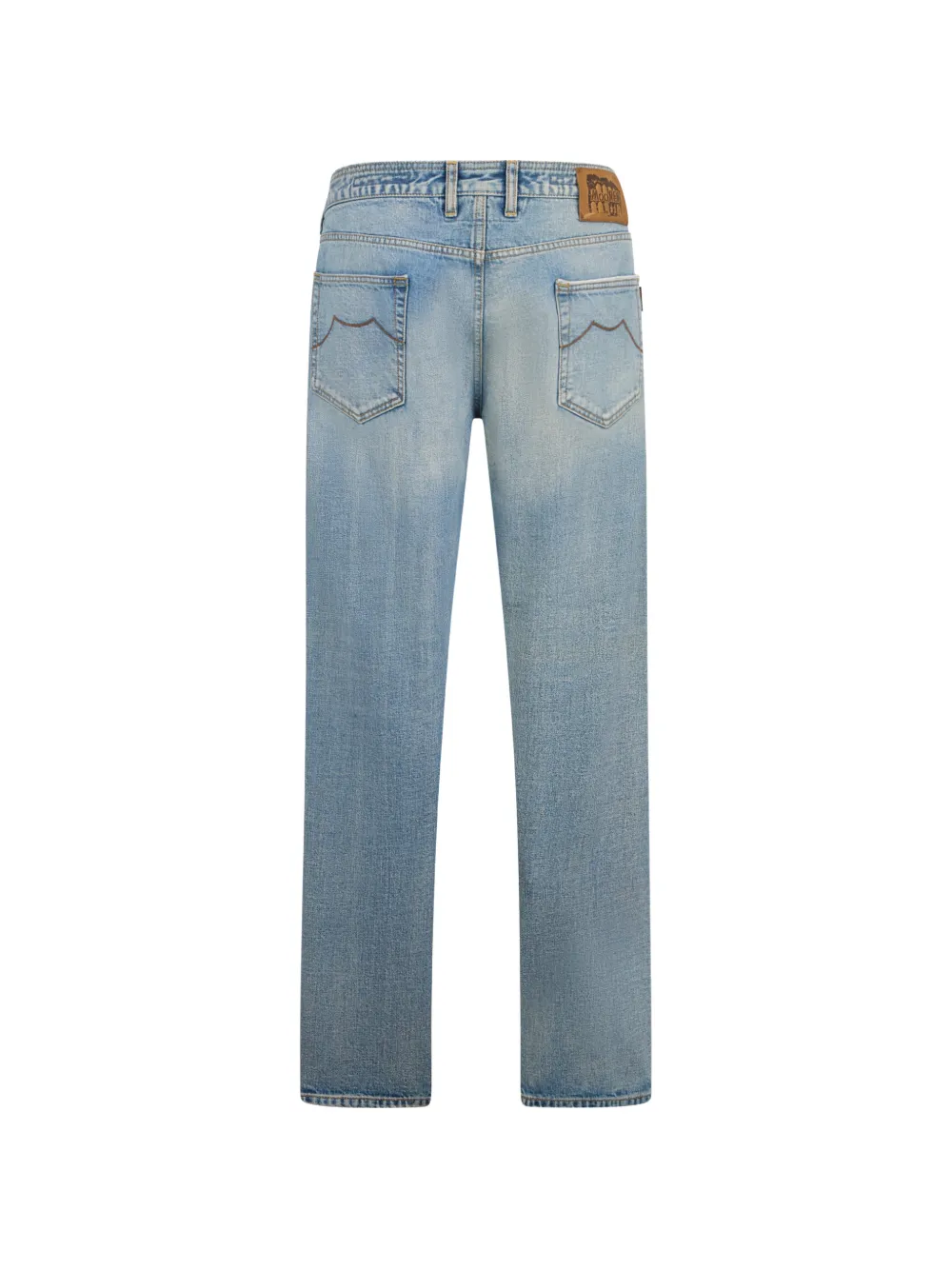 Moorer Credid jeans met vijf zakken Blauw