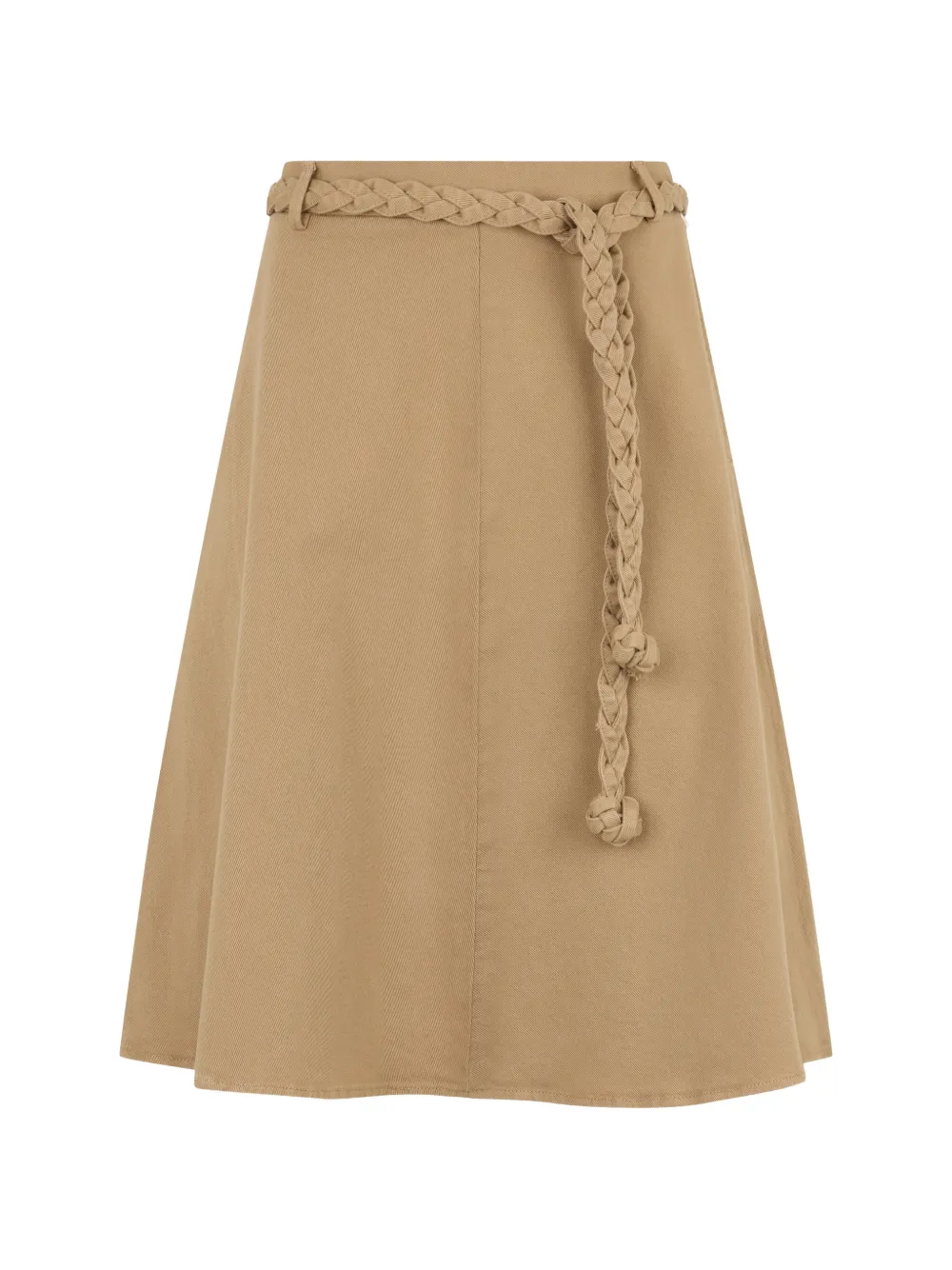 Valentino Garavani braided-belt skirt - Toni neutri