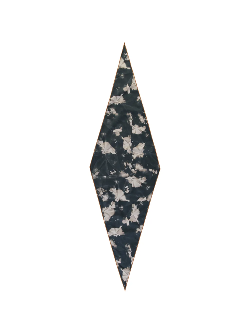 Zegna floral-print diamond-shaped scarf - Grigio