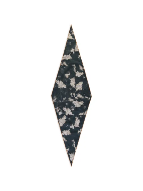 Zegna floral-print diamond-shaped scarf
